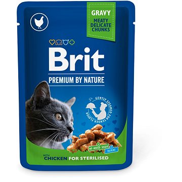 Brit Premium Cat Pouches Chicken Slices for Sterilised 100 g (8595602506033)