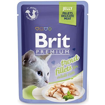 Brit Premium Cat Delicate Fillets in Jelly with Trout 85 g (8595602518494)