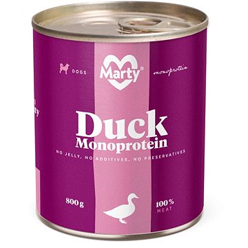 MARTY Monoprotein 100% maso kachní 800 g (8595174340370)