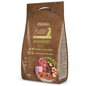 Fitmin Purity Dog Rice Semi-moist Rabbit & Lamb 4 kg (8595237015955)