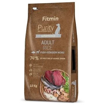 Fitmin Purity Dog Rice Adult Fish & Venison 12 kg (8595237015993)