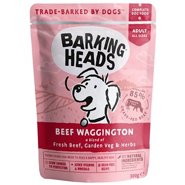 Barking Heads Beef Waggington kapsička 300 g (5060189114023)