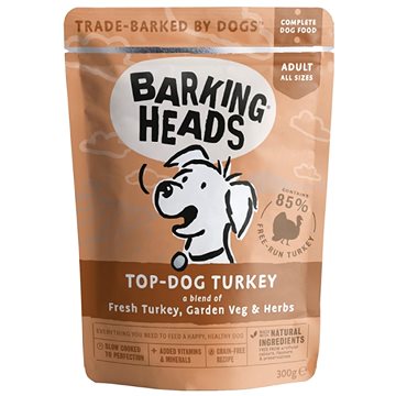 Barking Heads Top Dog Turkey kapsička 300 g (5060189114030)