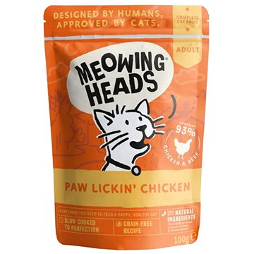 Meowing Heads Paw Lickin’ Chicken kapsička 100 g (5060189114238)