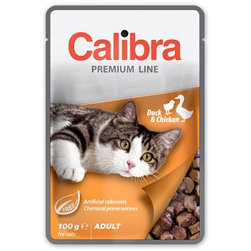 Calibra Premium Cat Adult kapsička Kachna & Kuře 100 g (8594062084839)