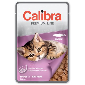 Calibra Premium Cat Kitten kapsička Losos 100 g (8594062084808)