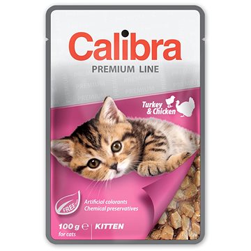 Calibra Premium Cat Kitten kapsička Krůta & Kuře 100 g (8594062084792)