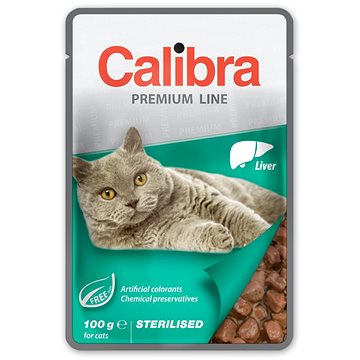 Calibra Premium Cat Sterilised kapsička Játra 100 g (8594062084815)