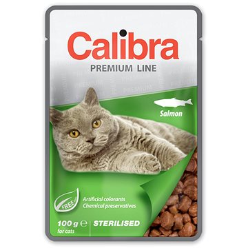 Calibra Cat kapsa Premium Sterilised Salmon 100 g (8594062084822)
