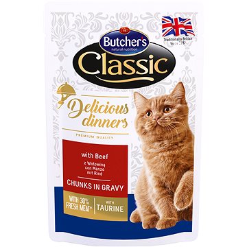 Butcher´s Classic Delicious Dinners s hovezim masem CIG 100 g (5011792001606)