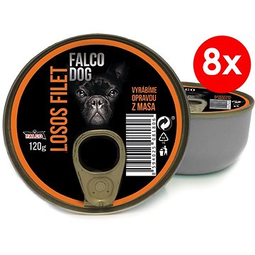 FALCO DOG 120 g losos filet, 8 ks (8594025081813)