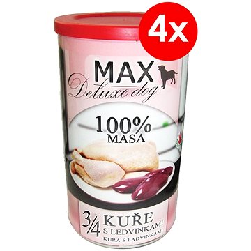 MAX deluxe 3/4 kuřete s ledvinkami 1200 g, 4 ks (8594025084418)
