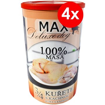 MAX deluxe 3/4 kuřete s kachnou 1200 g, 4 ks (8594025084395)