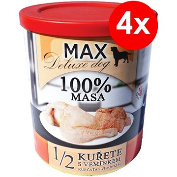 MAX deluxe 1/2 kuřete s vemínkem 800 g, 4 ks (8594025084319)