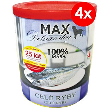 MAX deluxe celé ryby 800 g, 4 ks (8594025084111)