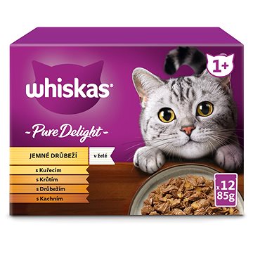 Whiskas Casserole kapsička drůbeží výběr v želé pro dospělé kočky 12 × 85 g (5900951264405)