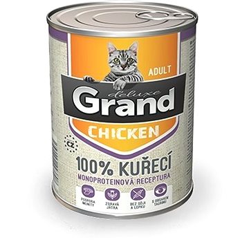 Grand deluxe 100% kuřecí pro kočku 400 g (8594029443808)