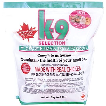 K-9 SELECTION GROWTH SMALL BREED FORMULA - štěňata malých plemen 3 kg (8594046841816)