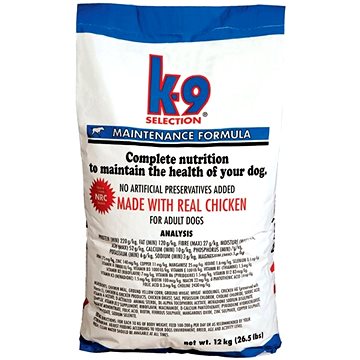 K-9 SELECTION MAINTENANCE FORMULA - pro dospělé psy 20 kg (67714001952)