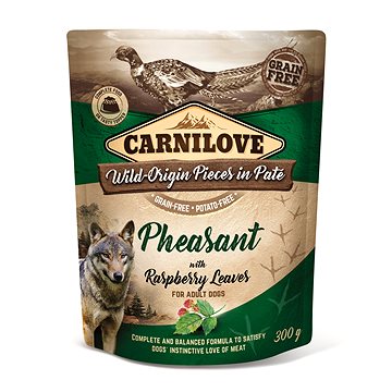 Carnilove Dog Pouch Paté Pheasant with Raspberry Leaves 300 g (8595602537662)