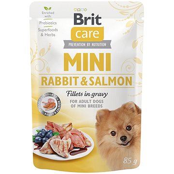 Brit Care Mini Rabbit & Salmon Fillets in Gravy 85 g (8595602560332)