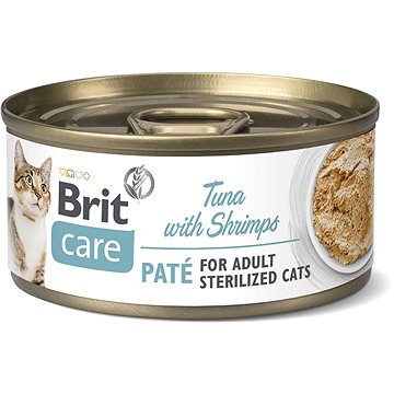 Brit Care Cat Sterilized Tuna Paté with Shrimps 70 g (8595602545513)