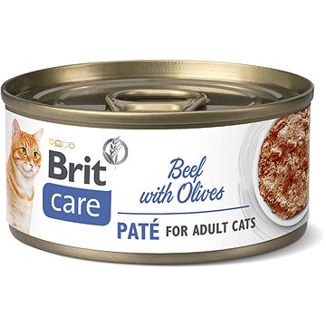 Brit Care Cat Beef Paté with Olives 70 g (8595602545506)