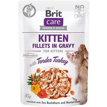 Brit Care Cat Kitten Fillets in Gravy with Tender Turkey 85 g (8595602540532)