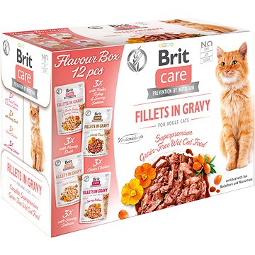 Brit Care Cat Flavour box Fillet in Gravy 12 × 85 g (8595602541706)