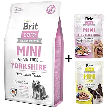 Brit Care Mini Grain Free Yorkshire 2 kg + 2x kapsička 85 g zdarma (8595602547289)