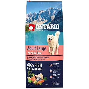 Ontario Adult Large Fish & Rice 12kg (8595091780297)