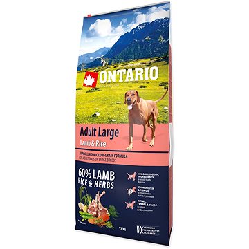 Ontario Adult Large Lamb & Rice 12kg (8595091784318)