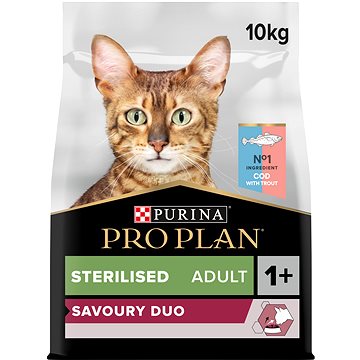 Pro Plan cat sterilised treska a pstruh 10 kg (7613036732697)
