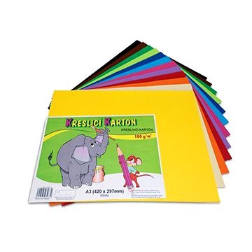 Stepa Kreslící karton A3/60ks/180g mix 12 barev (119025)