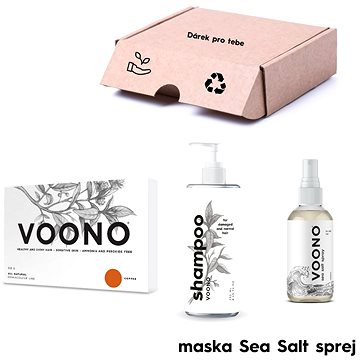 VOONO Copper 500 g + Hydrating Shampoo + Sea salt spray Sada (8595654000428)