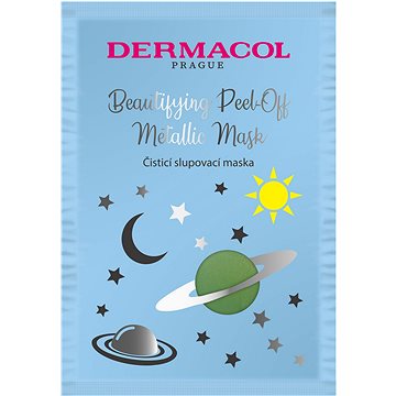 DERMACOL Beautifying Brightening Peel-Off Metallic Mask - Cleaning (8595003116640)
