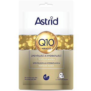 ASTRID Q10 Miracle Zpevňující a hydratující textilní maska 1 ks (8592297007289)