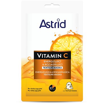 ASTRID Vitamin C Energizující textilní maska 1 ks (8592297007265)
