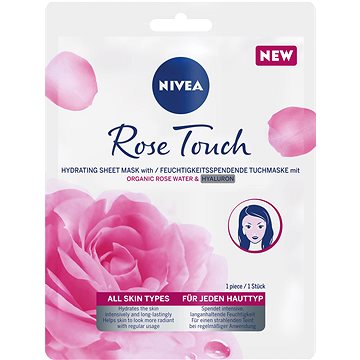 NIVEA Rose Touch Textile mask 1 ks (9005800346854)