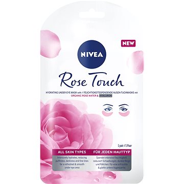 NIVEA Rose Touch Textile under eye mask 1 pair (9005800346861)