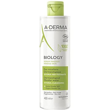 A-DERMA BIOLOGY Dermatologická micelární voda hydratační-čisticí 400 ml (3282770146578)