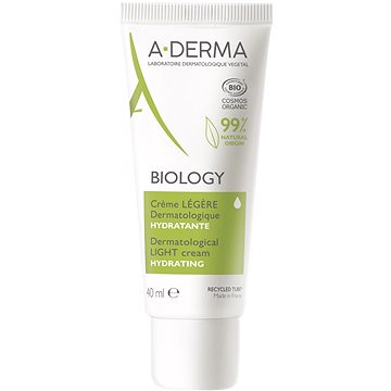 A-DERMA BIOLOGY Dermatologický lehký hydratační krém 40 ml (3282770146646)