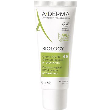 A-DERMA BIOLOGY Dermatologický výživný hydratační krém 40 ml (3282770146615)