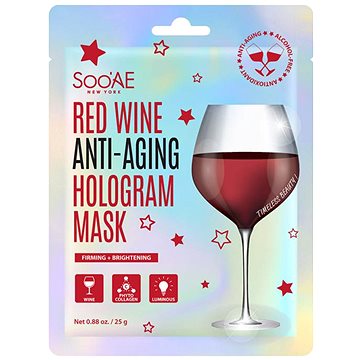 SOO'AE Red Wine Anti-Aging Hologram Mask 25 g (8809545504118)