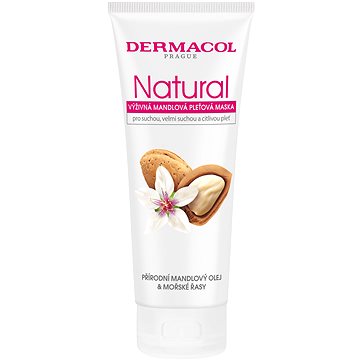 DERMACOL Natural Výživná mandlová pleťová maska 100 ml (8595003124294)