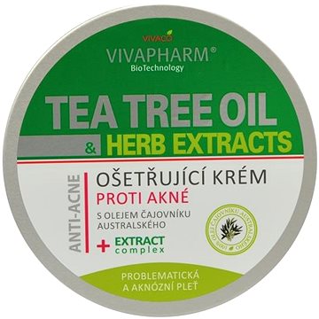 VIVACO Vivapharm Tea Tree Oil Ošetřující krém proti akné 200 ml (8595635212000)