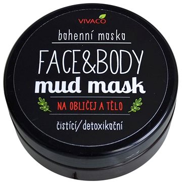 VIVACO Přírodní bahenní maska na obličej a tělo 200 ml (8595635205729)