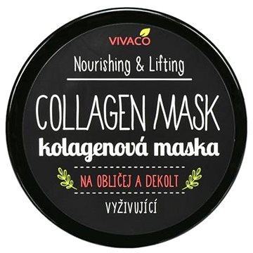 VIVACO Kolagenová maska vyživující na obličej a dekolt 100 ml (8595635208959)