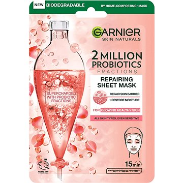 GARNIER Skin Naturals regenerační textilní maska s probiotickými frakcemi, 22 g (3600542461696)