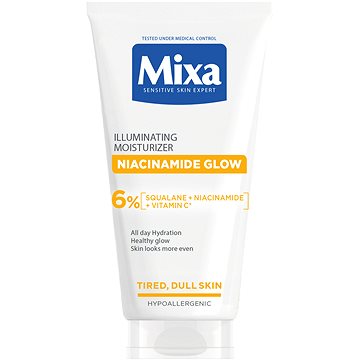 MIXA Niacinamide Glow Rozjasňující krém poskytující až 24H hydratace 50 ml (3600551108407)